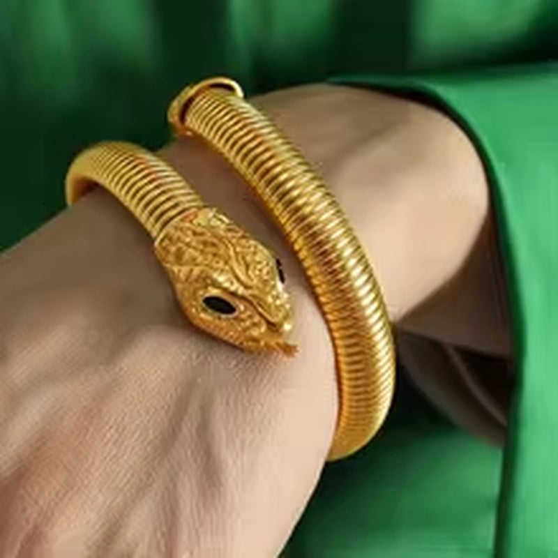 JEWELRY SZ15 the Newest Snake Wrap Stretch Bracelet Fashion Trend Stainless Steel Bangles Jewelry My Store