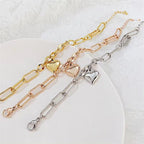 Fashion Jewelry Classic Women'S Stainless Steel Hearts Chain Hip Hop Bracelet for Men My Store