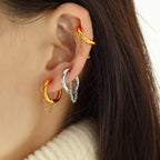 JEWELRY EH272 Simple and Compact No Ear Hole Ear Clip Female Stainless Steel Fashion Sense Ear Bone Clip My Store