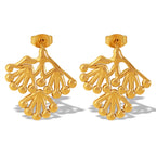 JEWELRY EH198 New Chinese Explosion of Small Pine Branches Pine Leaves Tree Branches Branch Earrings My Store