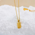 Spanish Design Lady Dainty Jewelry Real Gold Plated Pineapple Pendant Necklace New Arrival Necklaces My Store