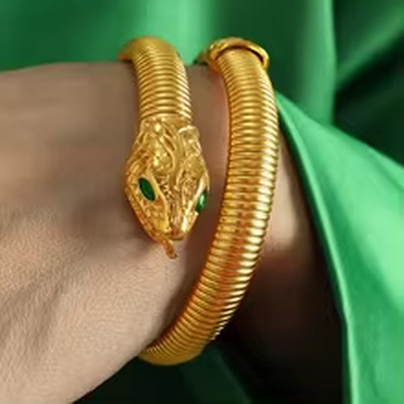 JEWELRY SZ15 the Newest Snake Wrap Stretch Bracelet Fashion Trend Stainless Steel Bangles Jewelry My Store