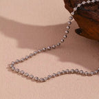 Stainless Steel Bead Necklace Waterproof Gold Plated Jewelry anti Tarnish Chain Necklace Choker My Store