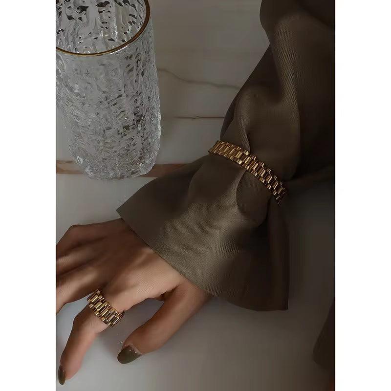 Stainless Steel Bohemia Style Bracelet 18K Gold Plated Ladies Jewelry Wholesale My Store