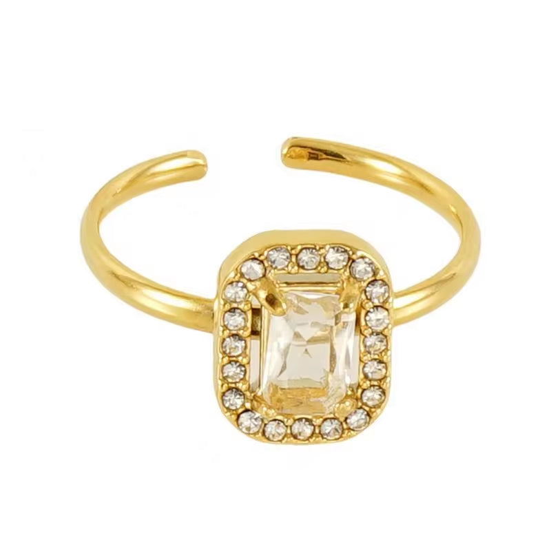 Personality Opening Adjustable 18K Stainless Steel Jewelry Hypoallergenic Ring My Store