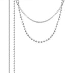 Best Price of Zircon Chain Long Stainless Steel Necklace Chain for Women My Store