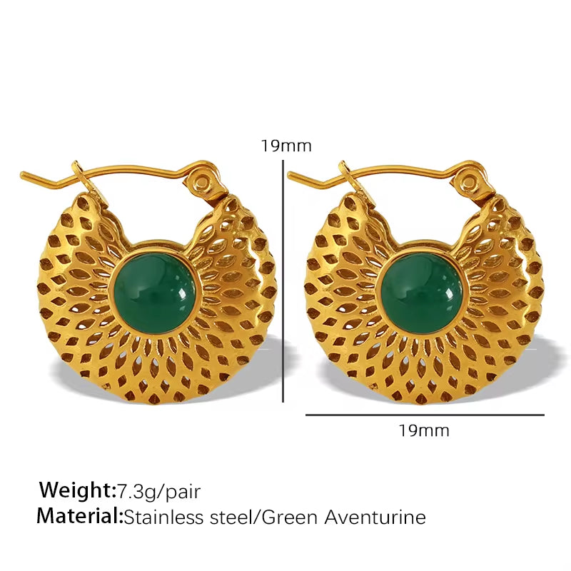 JEWELRY EH202 High Quality Cheap Price Vintage Mausoleum Hollowed Out Gold Earrings Earrings My Store
