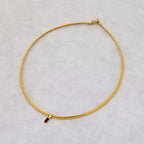 Fashion Rainbow Zircon Pendant Necklace INS Choker Chain Collar for Women Jewelry 18K Gold Stainless Steel Jewelry My Store