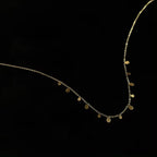 Waterproof 18K Gold Plated Stainless Steel Waterdrop Statement Stackage Necklace Link Chain Block Square Necklace for Women My Store