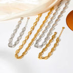 Ins Gold Plated Stainless Steel Pig Nose Designer Chokers Necklace for Women My Store