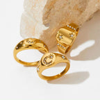 New Arrival Design Chunky Star Zircon North Star Rings Waterproof & Tarnish Free Stainless Steel Jewelry Rings My Store