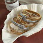 JEWELRY SZ03 Wholesale Stretch Snake Bone Chain Bangles Fashion Opening Adjustable Bangles My Store