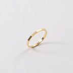 High End 18K Gold Plated Tungsten Stainless Steel Tangent Plane Dainty Rings for Women Finger Ring Non Tarnish My Store