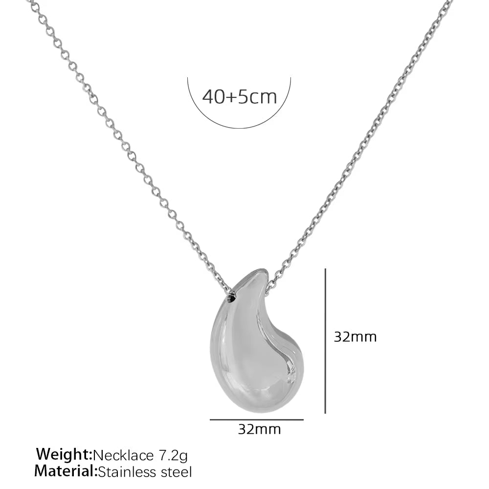 JEWELRY XL82-3-EH232-JZ21 Factory Hot Sale Big Drops Earrings Necklace Ring Set Exaggerated My Store