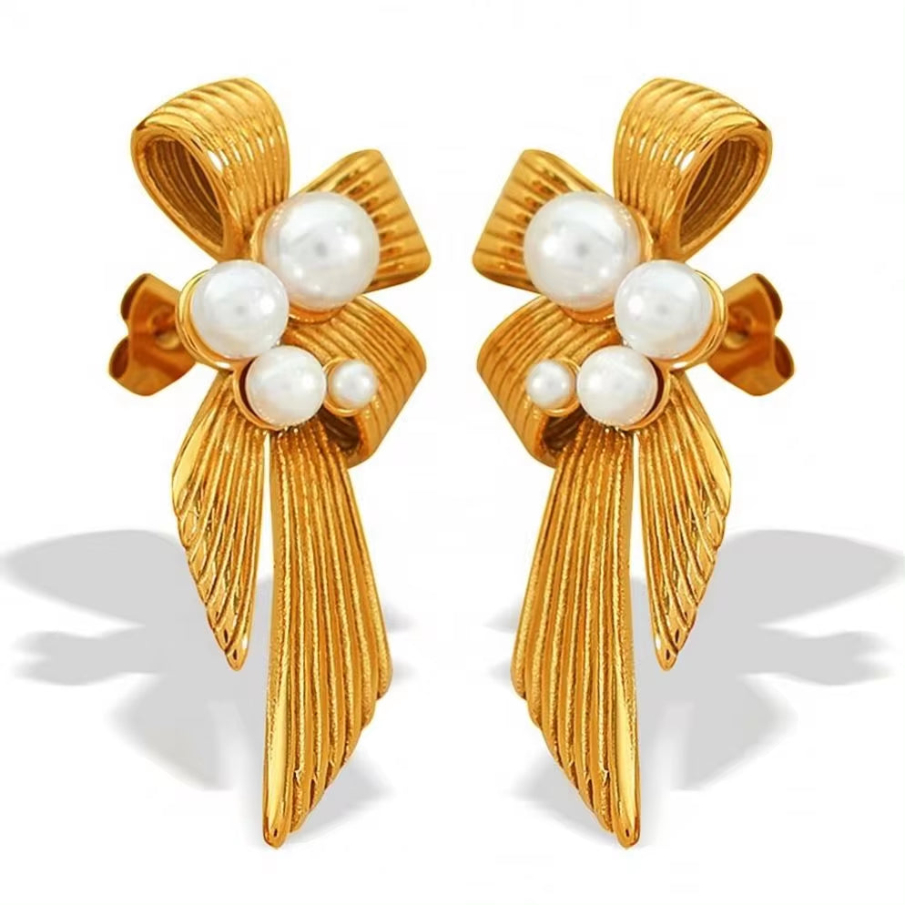 JEWELRY EH263 Fashion Texture Three-Dimensional Oval Earrings Simple Versatile Earrings for Women My Store