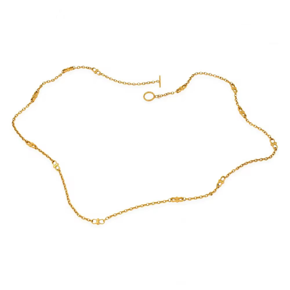 Fashion Long Chain Stainless Steel Necklace Wrapped Bracelets Sweater Chains Necklaces Jewelry My Store