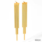 Hot Sell Snake Bone Chain Tassel Earrings Women Jewelry Designer Stainless Steel 18K Gold Plated Fringe Earrings My Store