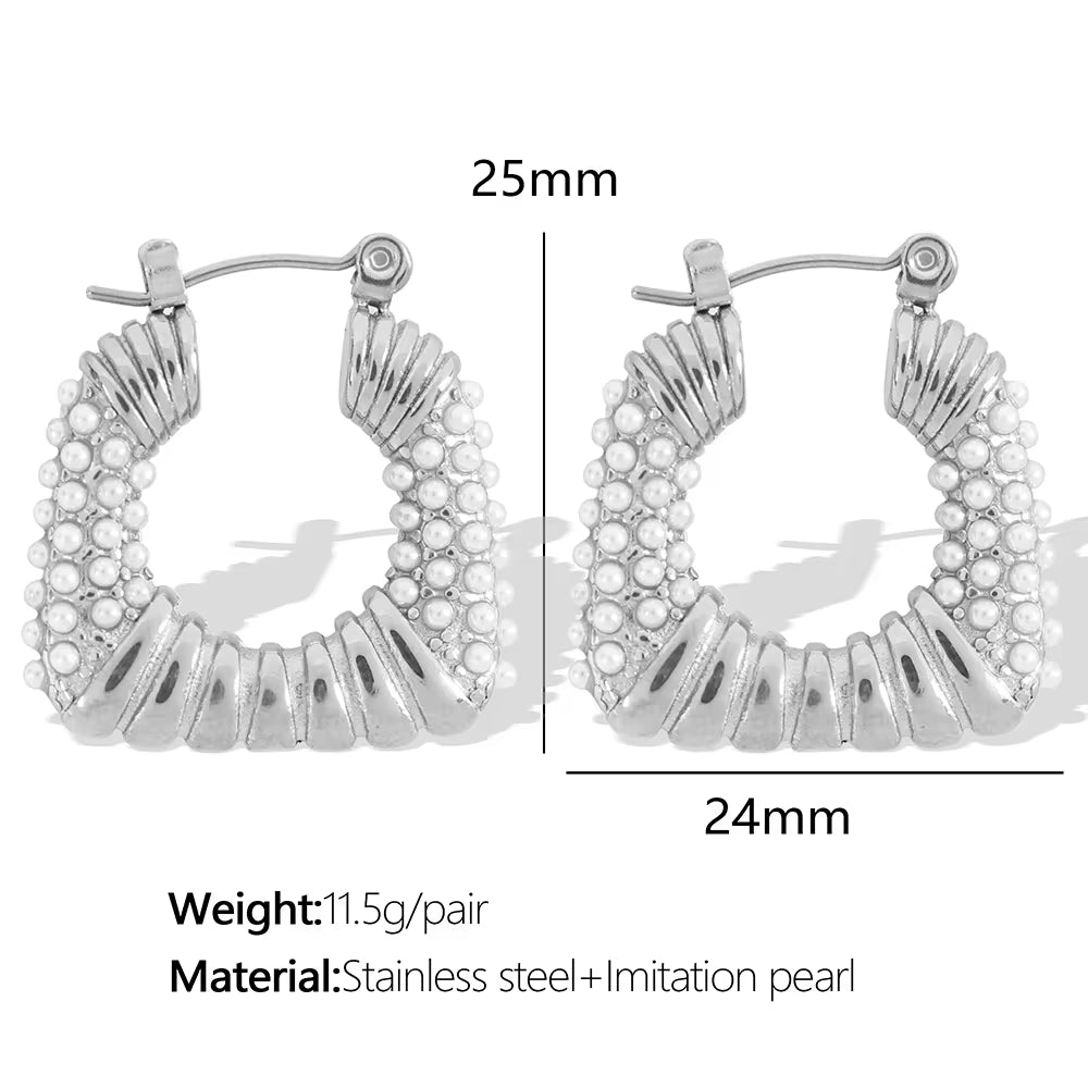 JEWELRY EH292-5 Factory Hot Sale 18K Gold Plated Geometric Zirconia Earrings Fashion Design Premium Earrings My Store