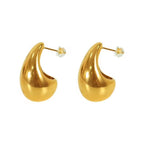 JEWELRY EH33-EH46 New Earrings for Women Water Drop Earrings Stainless Steel Plated 18K Gold My Store