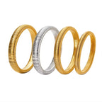 Chunky Statement Elastic Snake Chain Bangles Bracelet Exaggerated Streetwear Non Tarnish Stainless Steel Bangle Jewelry My Store