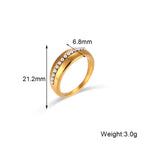 Minimalist 18K Gold Plated Pearl Ring Tarnish Free 316L Stainless Steel Rings Women Jewelry My Store