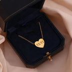 11:11 Heart Pendant Necklace Gold Plated Stainless Steel Jewelry Custom Collier En Acier Inoxydable My Store