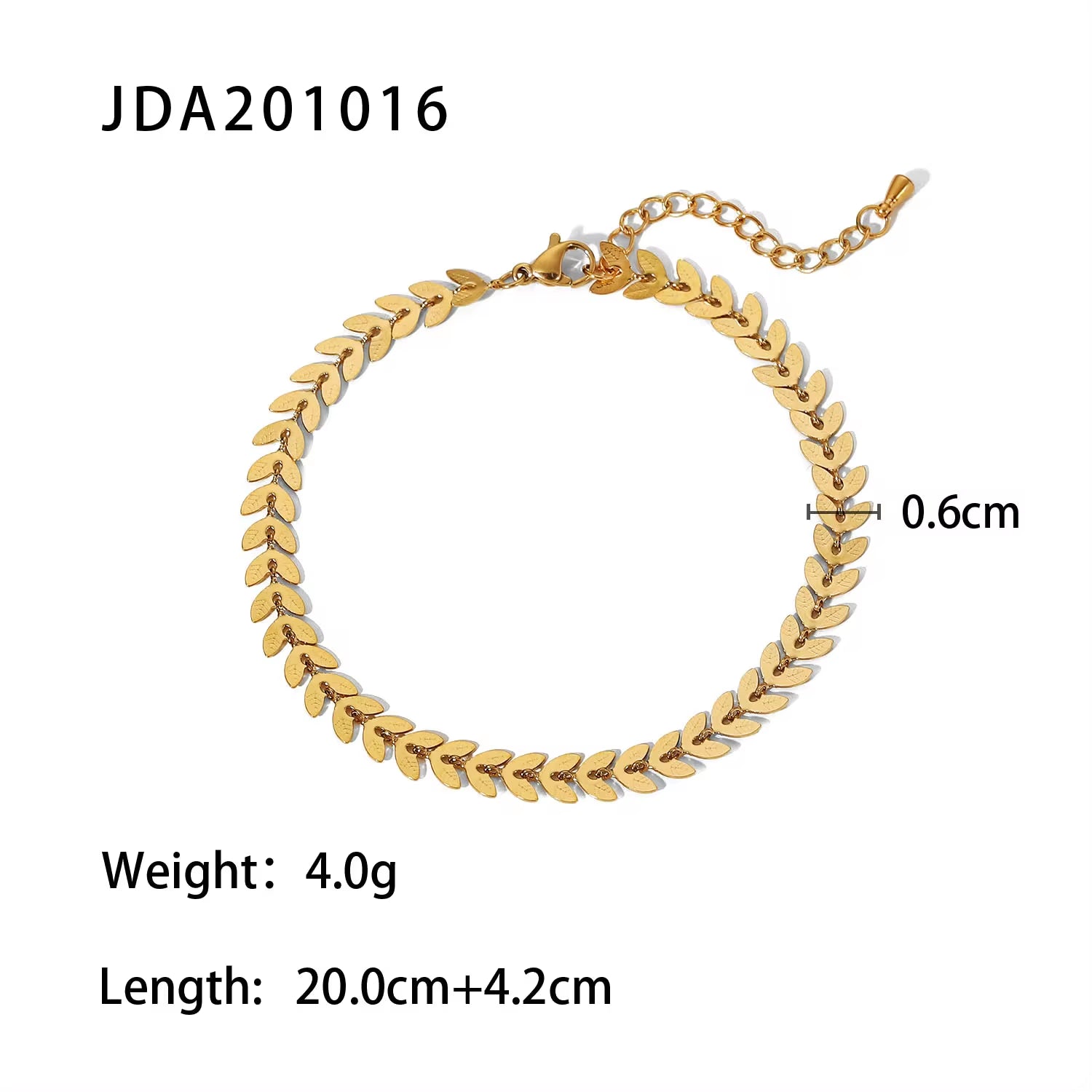 Dainty 18K Gold Plated Stainless Steel Simple Jewelry Gift Waterproof Chain Cross Double Layer Daity Anklet for Women My Store
