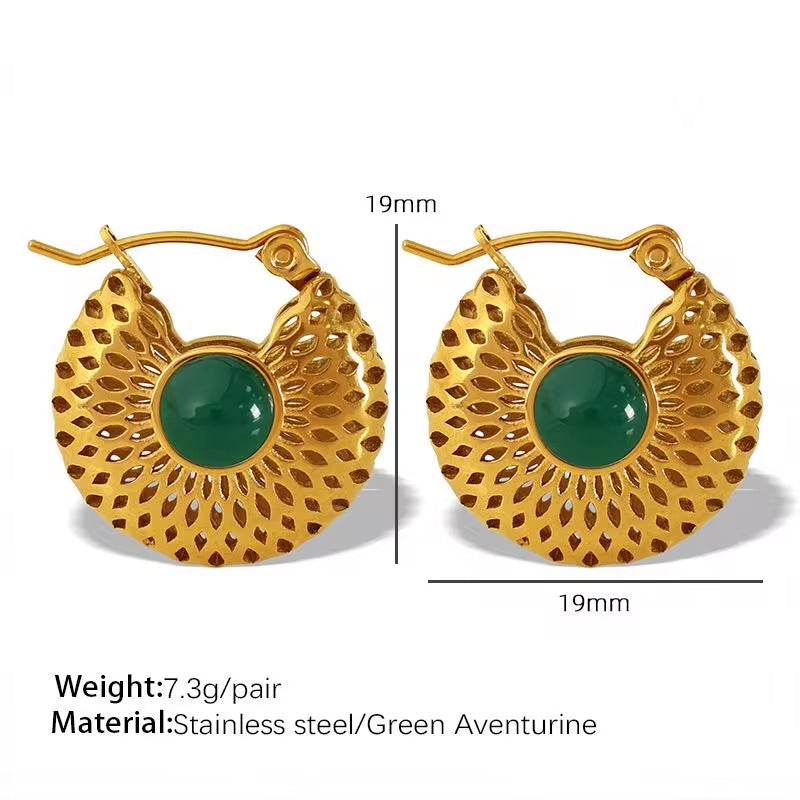 JEWELRY EH202 High Quality Cheap Price Vintage Mausoleum Hollowed Out Gold Earrings Earrings My Store
