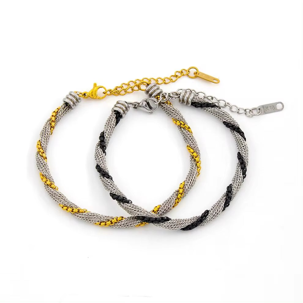 High Quality 316L Stainless Steel Two-Tone Necklace Elegant Fashion Trendy Collar Jewelry 2024 NEW My Store