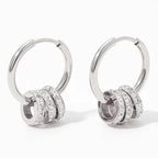 Trendy Multi-Circle Earrings Jewelry Women Dismountable Hoop Stainless Steel Earrings My Store