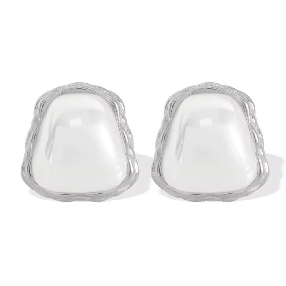 JEWELRY Eh281French Set Pearl Earrings New Square Coloured Beads Earrings Irregular Earrings My Store