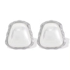 JEWELRY Eh281French Set Pearl Earrings New Square Coloured Beads Earrings Irregular Earrings My Store