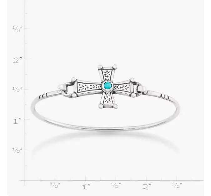 Mission Cross Hook-On Bracelet with Turquoise James Avery