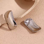 Minimalist Jewelry Rectangle Stud Earrings 18K Gold Plated Stainless Steel Statement Earrings My Store