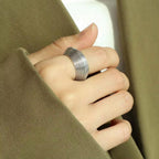 JEWELRY JZ20 New Exaggerated Geometric 18K Gold Plated Multi-Layer Stripe Ring My Store