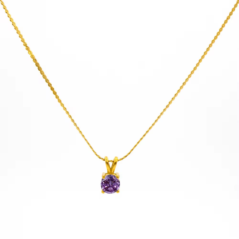 Stainless Steel Birthstone Charm Jewelry China Wholesale 12 Month Colorful Rhinestone Pendant Necklace Pendant My Store