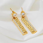 Fashion PVD Gold Plated Stainless Steel Jewelry Women Earring My Store