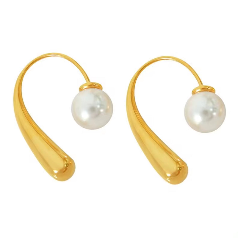 JEWELRY EH113 Factory Hot Sale Premium Sense of Unique Pearl Earrings Burst Tender Temperament Earrings My Store
