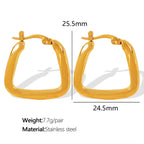 JEWELRY EH292-5 Factory Hot Sale 18K Gold Plated Geometric Zirconia Earrings Fashion Design Premium Earrings My Store