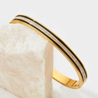 Charm CZ Rhinestone Pave Stainless Steel Cuff Bracelet Bangle Jewelry My Store