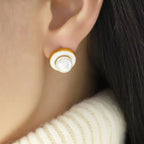 JEWELRY EH209 French Pearl Earrings Female New Fashion Temperament Senior Sense of Small Fragrant Wind Earrings My Store