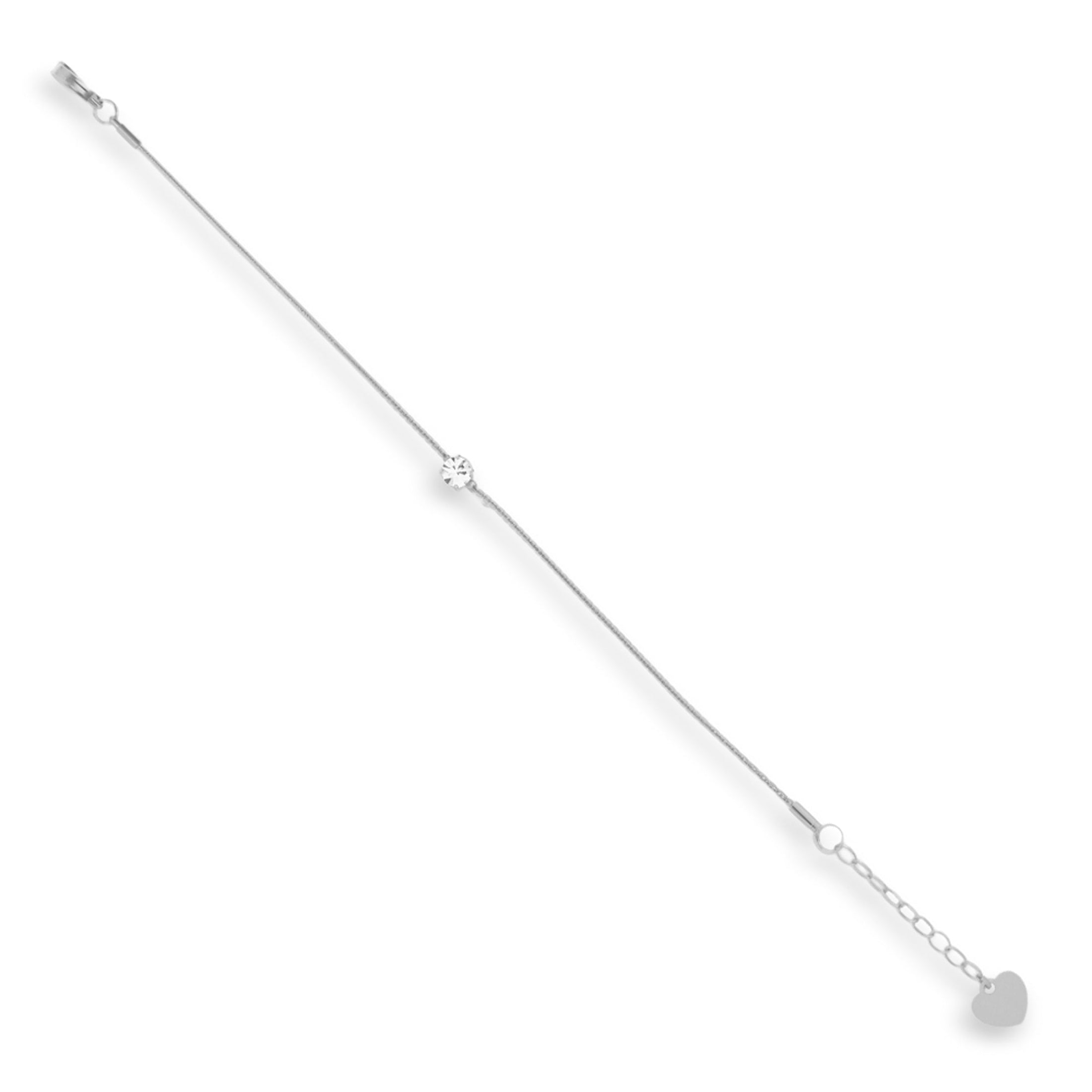 Dainty Crystal Charm Bracelet Angel