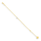 Dainty Crystal Charm Bracelet Angel