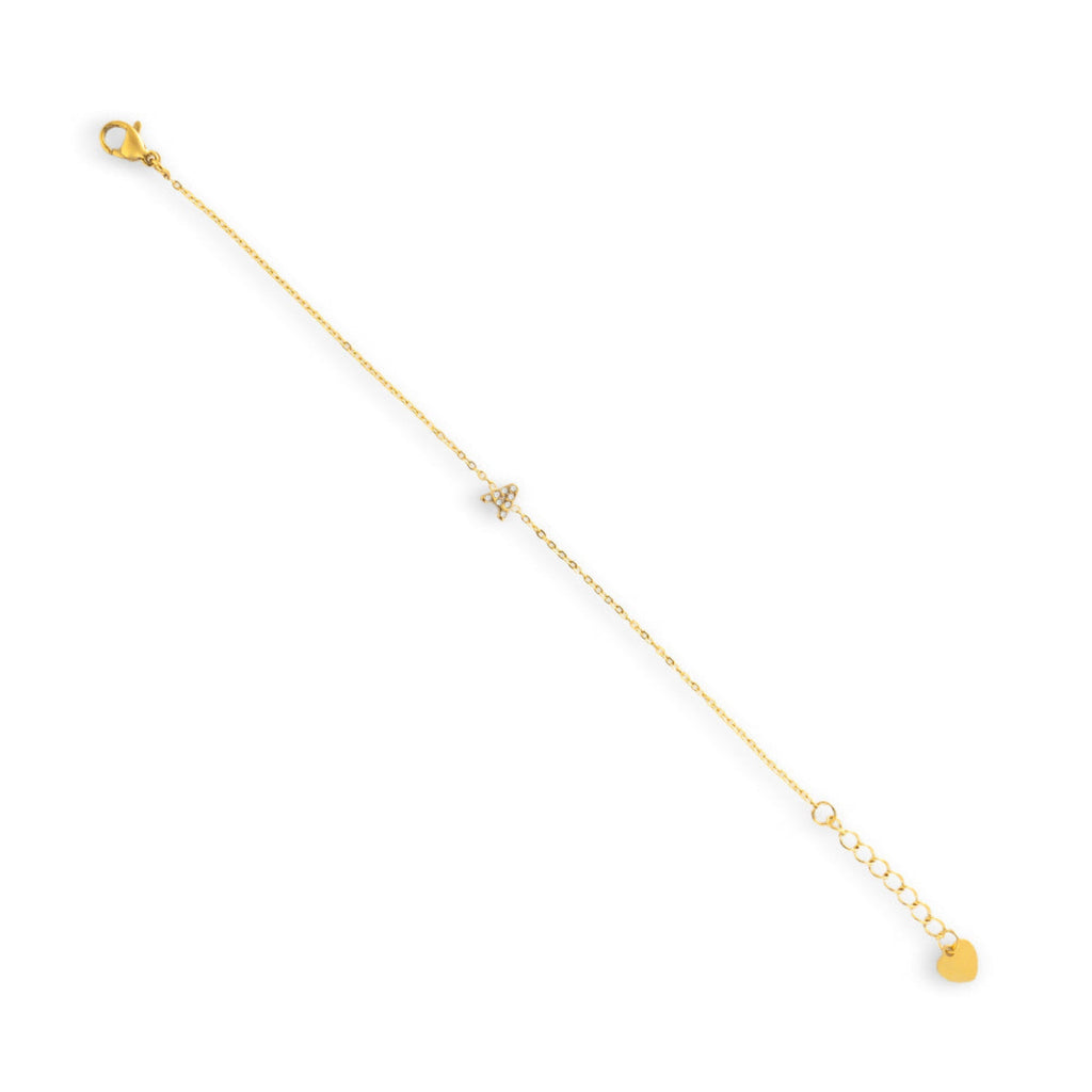 Initial Crystal Bracelet Angel