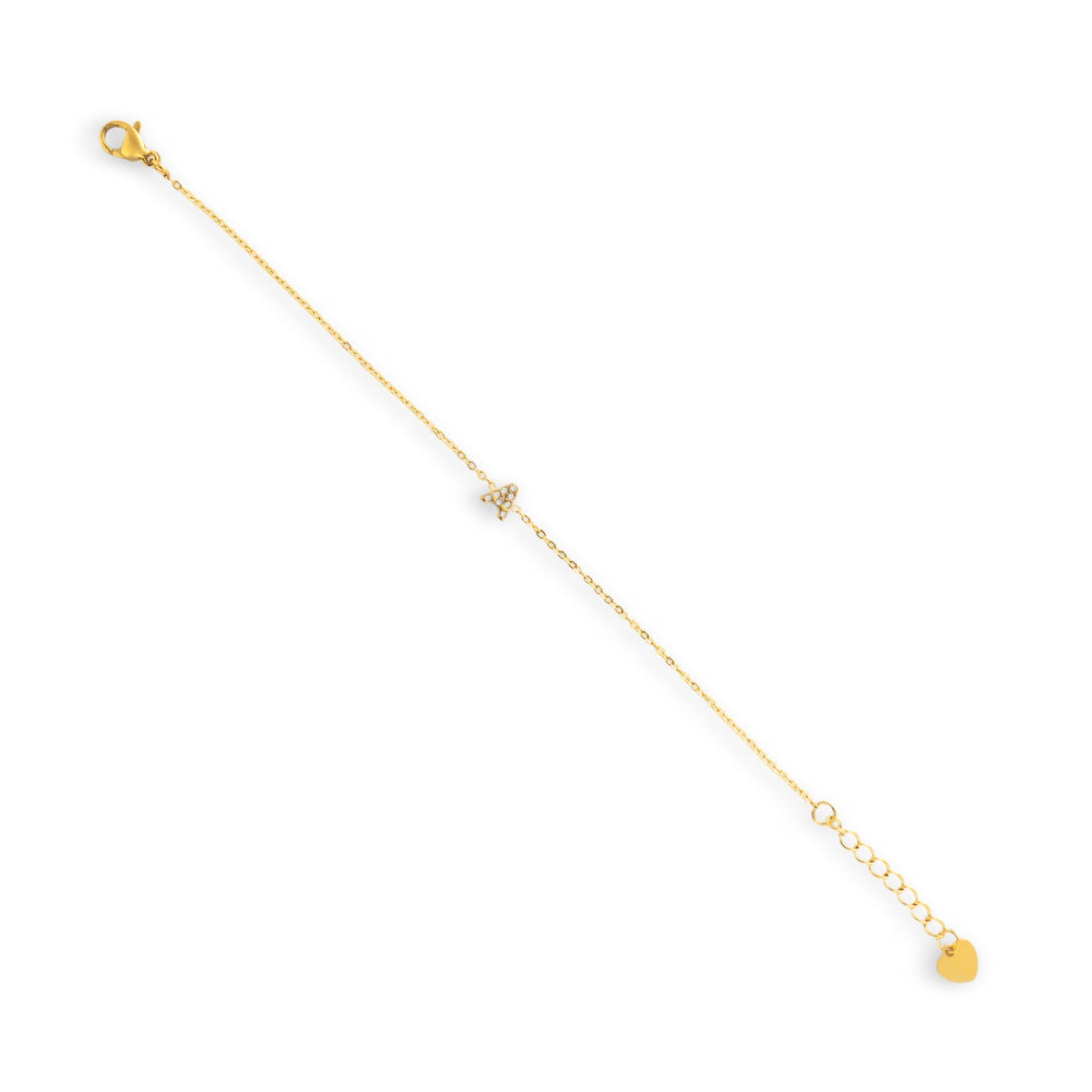 Initial Crystal Bracelet Angel