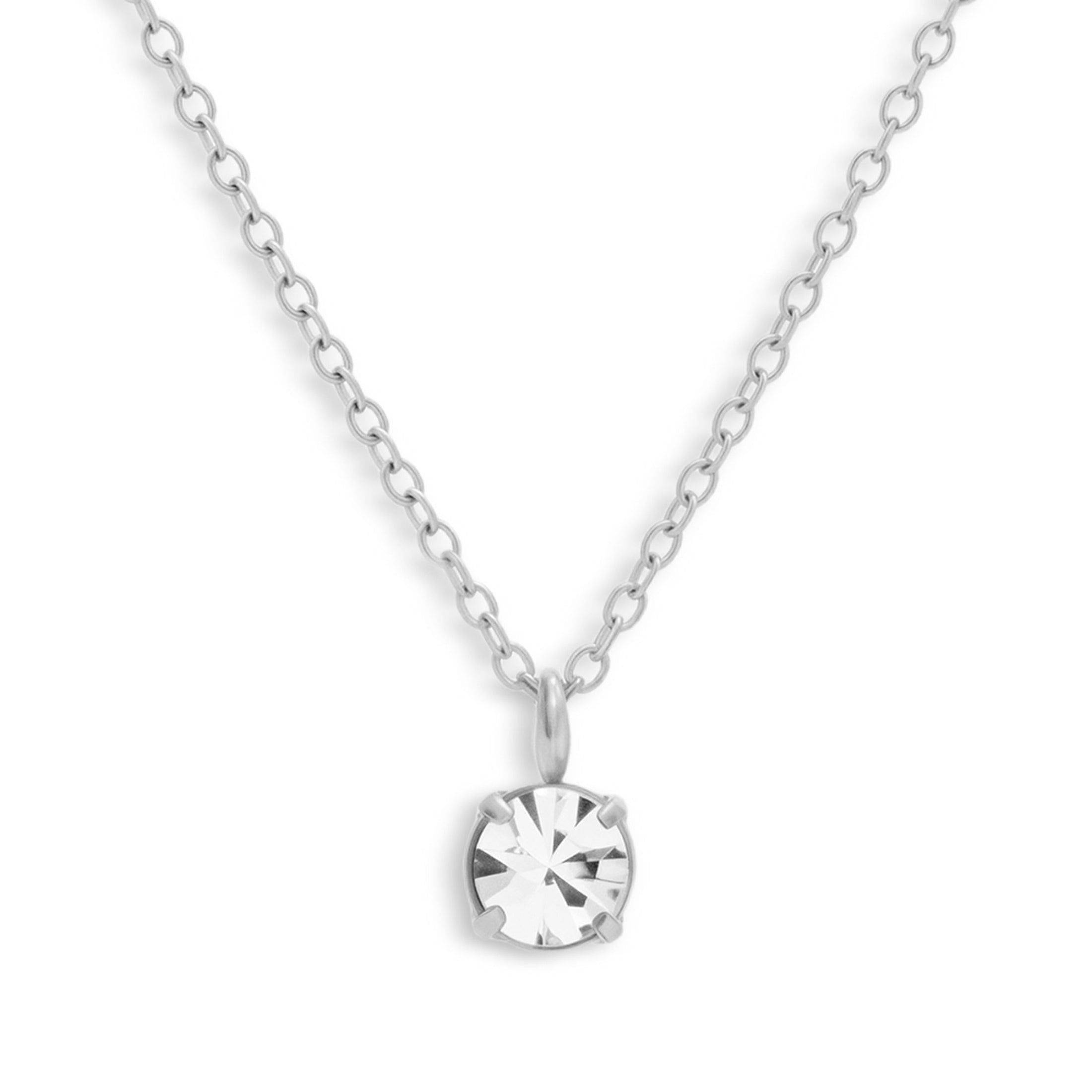 Solitaire Crystal Necklace Angel
