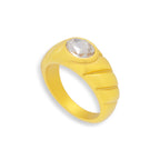 Oval Stone Dome Ring Angel