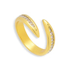 Crystal Curve Wrap Ring Angel