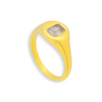 Crystal Cushion Dome Ring Angel