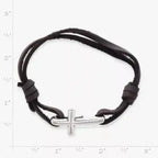 Cross Hook-On Leather Bracelet James Avery